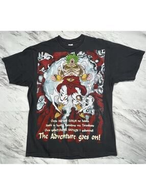 Dragon Ball Z Broly Anime Battle Graphic T-Shirt XL Double Sided  #11P